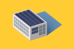 Einzelnes Haus logoartig dargestellt