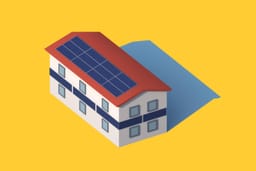 Grösseres Mehrfamilienhaus logoartig dargestellt