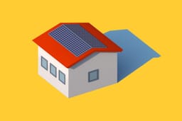 Einzelnes Haus logoartig dargestellt